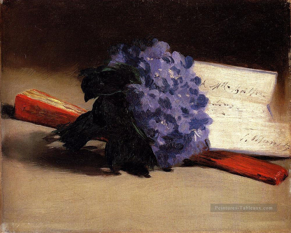 Bouquet de violettes Nature morte impressionnisme Édouard Manet Peintures à l'huile